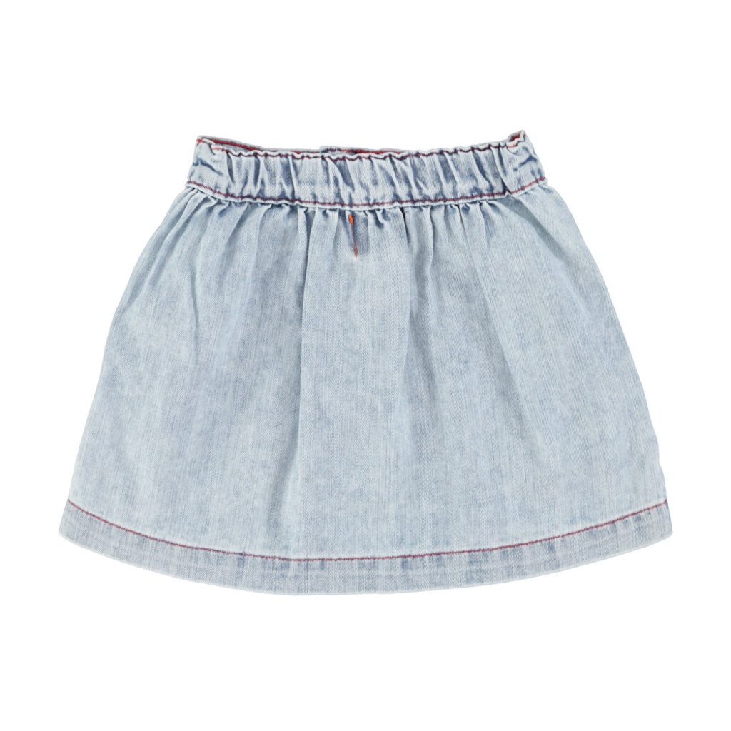 Piupiuchick short skirt | blue light denim ss26