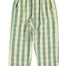 Piupiuchick unisex trousers | light yellow checkered ss26