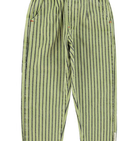 Piupiuchick unisex trousers  | green w/ indigo stripes ss26