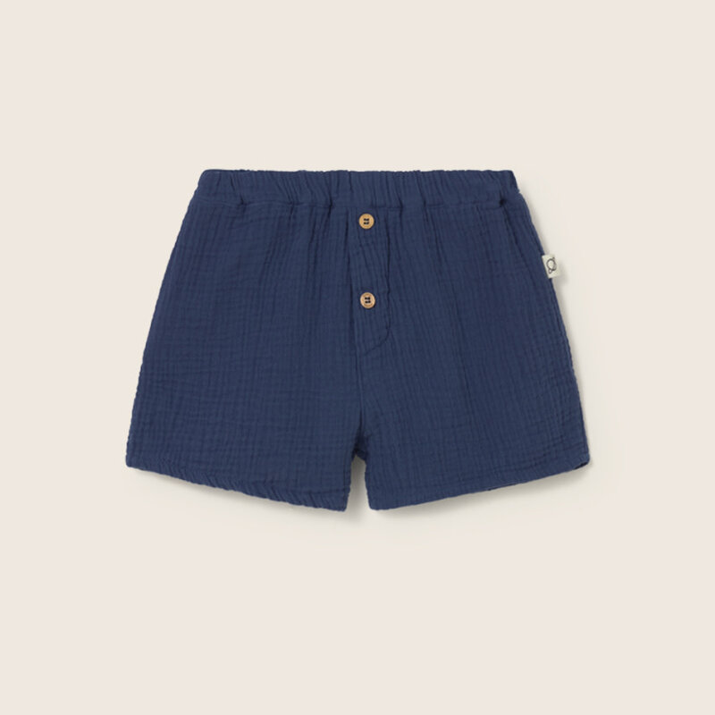 Cozmo Soft Gauze Cotton Baby Shorts Navy-Soft Gauze Cotton ss26