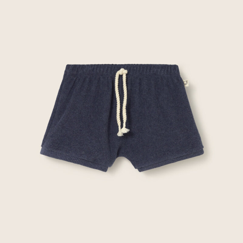 Cozmo Soft Terry Cloth Baby Shorts Blue Melange-Soft Terry Cloth ss26