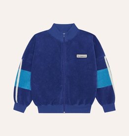The Campamento Blue Color Block Zipped Sweatshirt ss26