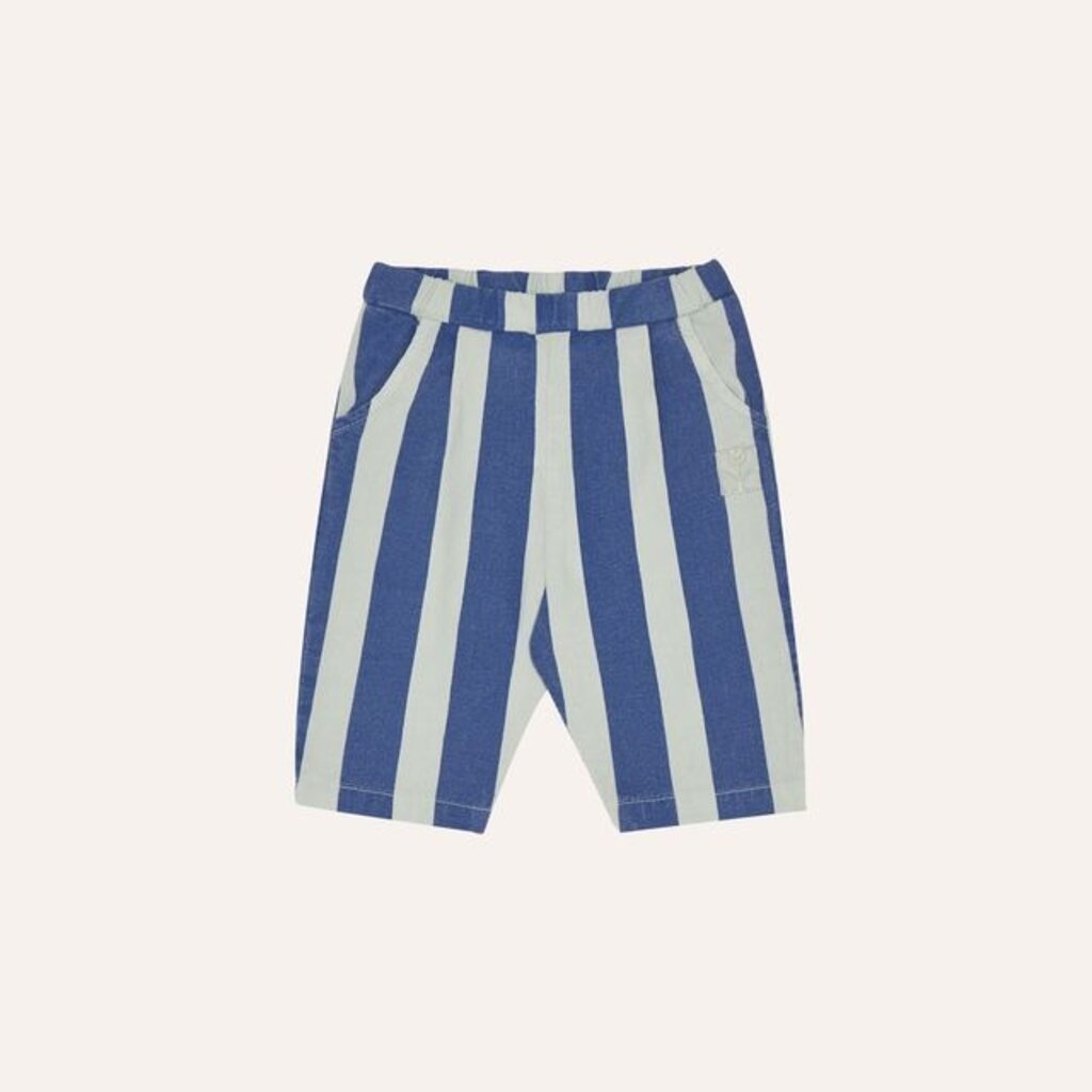 The Campamento Blue Stripes Washed Baby Trousers ss26