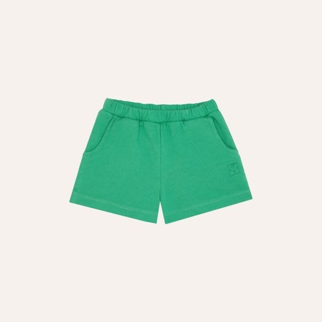 The Campamento Green Washed Baby Shorts ss26