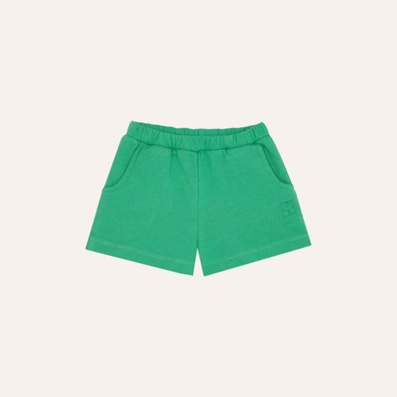 The Campamento Green Washed Baby Shorts ss26