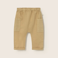 Cozmo Cotton Linen Baby Pants Sand-Cotton Linen ss26