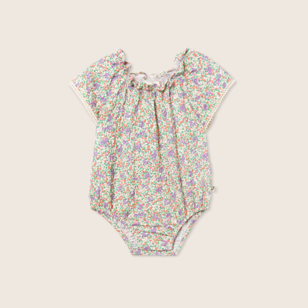 Cozmo Floral Cotton Voile Baby Romper Multi-Floral Cotton Voile ss26
