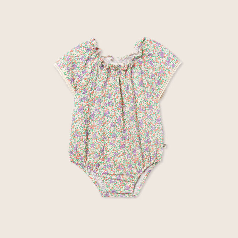 Cozmo Floral Cotton Voile Baby Romper Multi-Floral Cotton Voile ss26