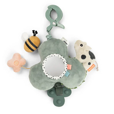 Done by Deer Activity mirror w/clip Tiny farm Green