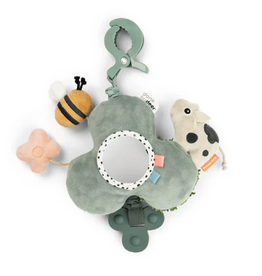 Done by Deer Activity mirror w/clip Tiny farm Green