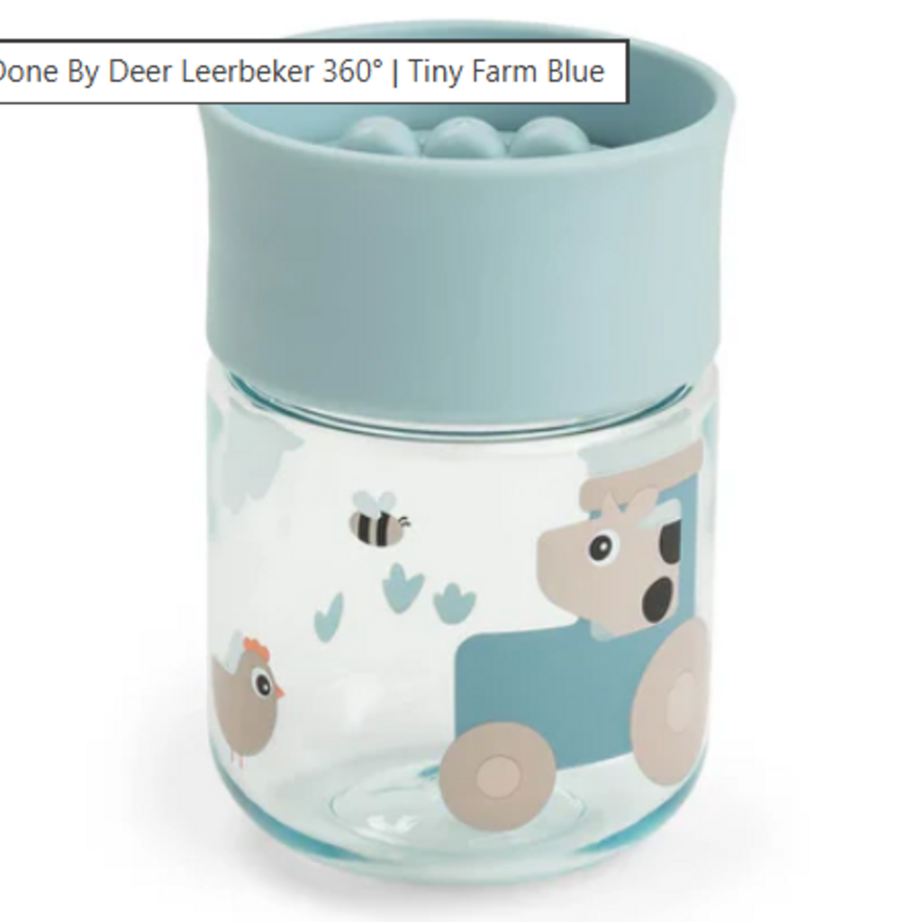 Done by Deer Learning cup 360° | Tiny Farm Blue