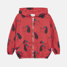 Weekend House Kids Cute dog all over hoodie Red ss26