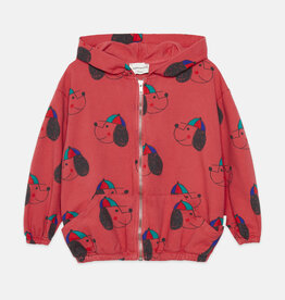 Weekend House Kids Cute dog all over hoodie Red ss26