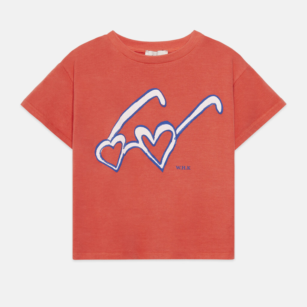 Weekend House Kids Heart glasses t-shirt Fresa ss26