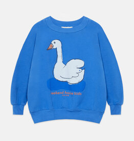 Weekend House Kids Swan sweatshirt Azulin ss26