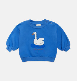 Weekend House Kids Swan baby sweatshirt Azulin ss26