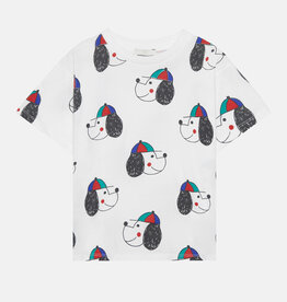 Weekend House Kids Happy dog all over t-shirt White ss26