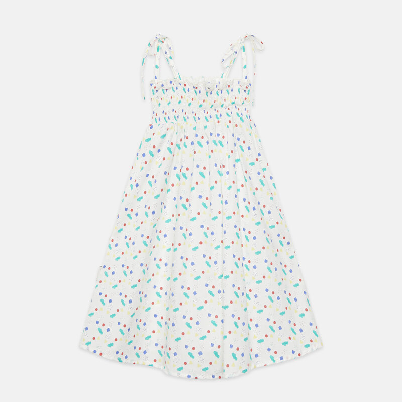 Weekend House Kids Arty shapes dress White ss26