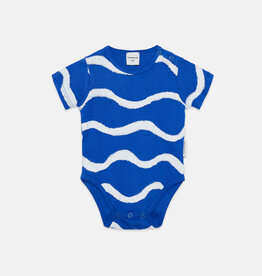 Weekend House Kids Wave all over Baby body Nautical blue ss26