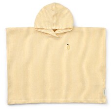 Liewood Paco Poncho Embroidery Lemon yellow / creme de la creme ss26
