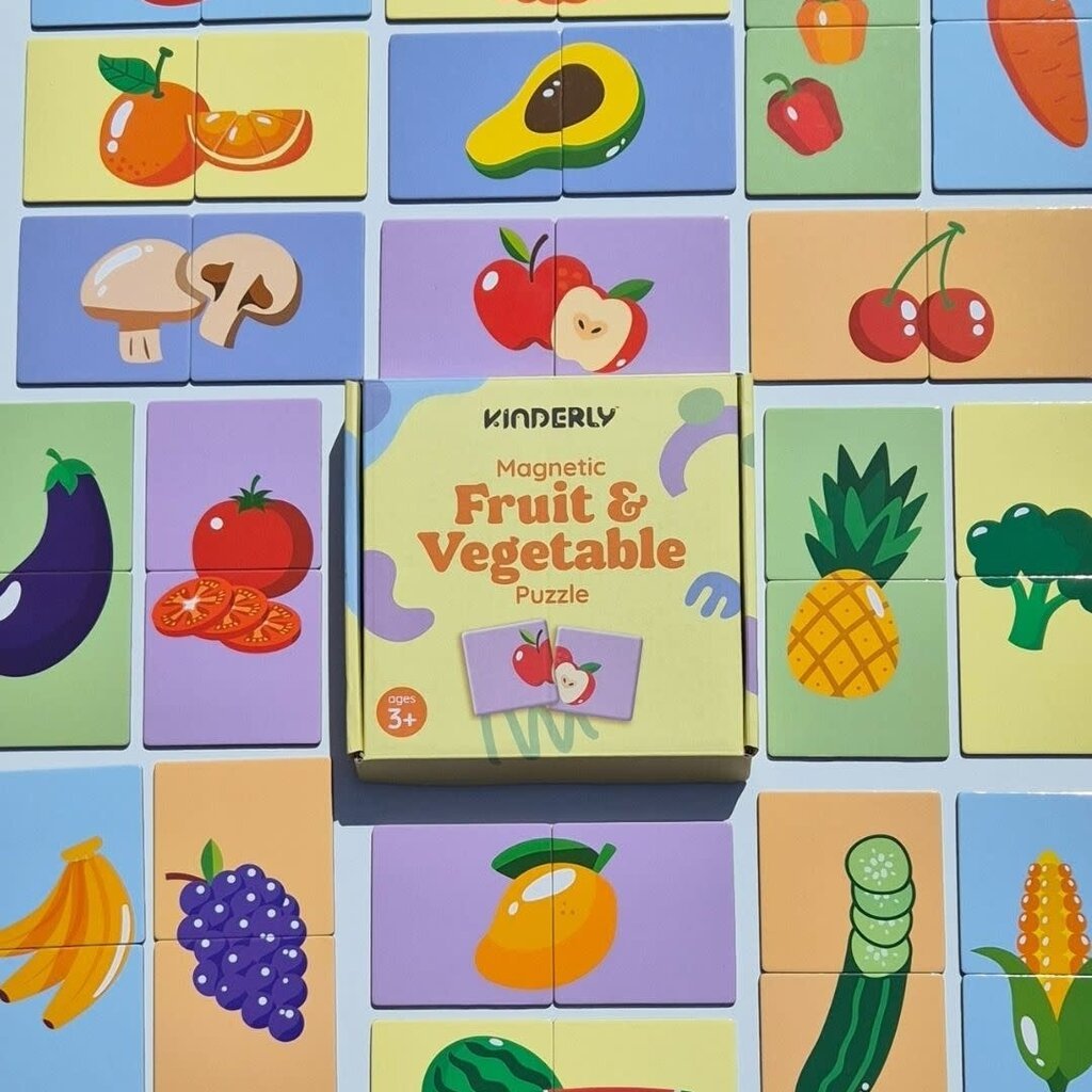 Kinderly Kinderly Magnetische Fruit & Vegetable Puzzel (40-delig)