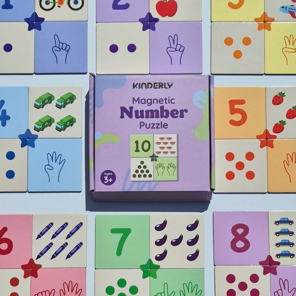 Kinderly Kinderly Magnetische Number Puzzel (40-delig)
