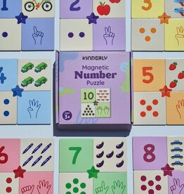 Kinderly Kinderly Magnetische Number Puzzel (40-delig)