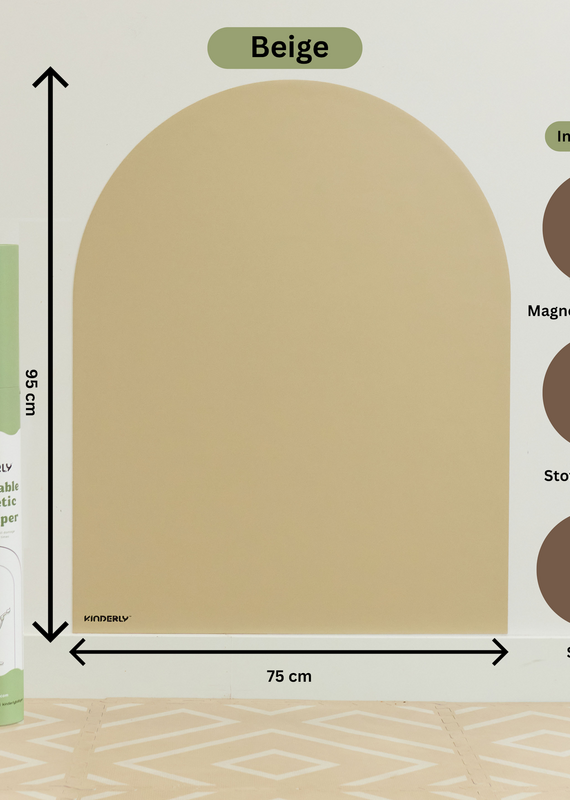 Kinderly Kinderly Verplaatsbare Magnetische Muursticker Beige
