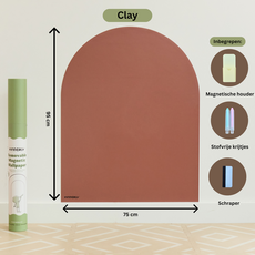 Kinderly Kinderly Verplaatsbare Magnetische Muursticker Clay