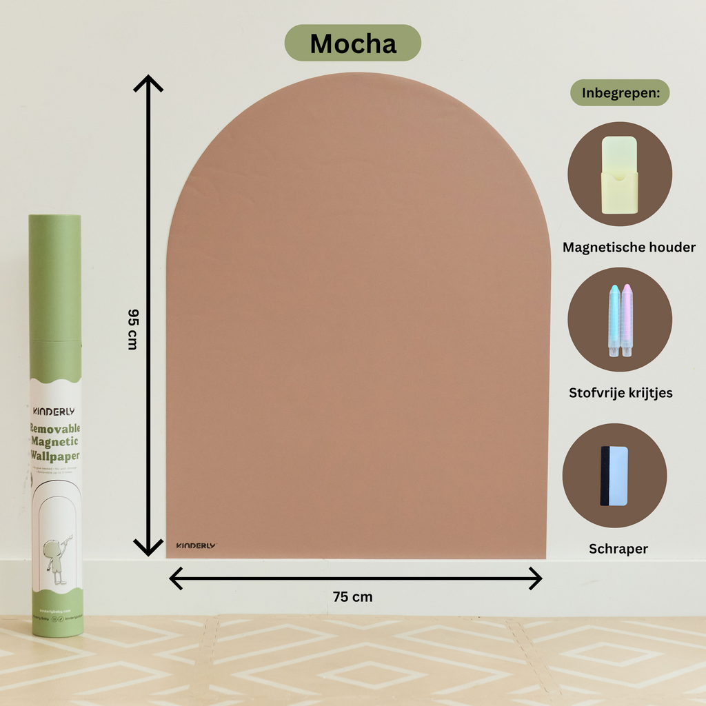 Kinderly Kinderly Verplaatsbare Magnetische Muursticker Mocha