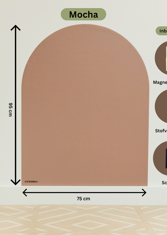 Kinderly Kinderly Verplaatsbare Magnetische Muursticker Mocha