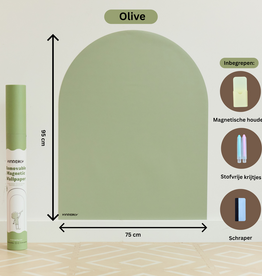 Kinderly Kinderly Verplaatsbare Magnetische Muursticker Olive