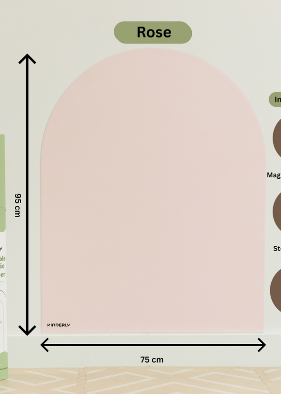 Kinderly Kinderly Verplaatsbare Magnetische Muursticker Rose