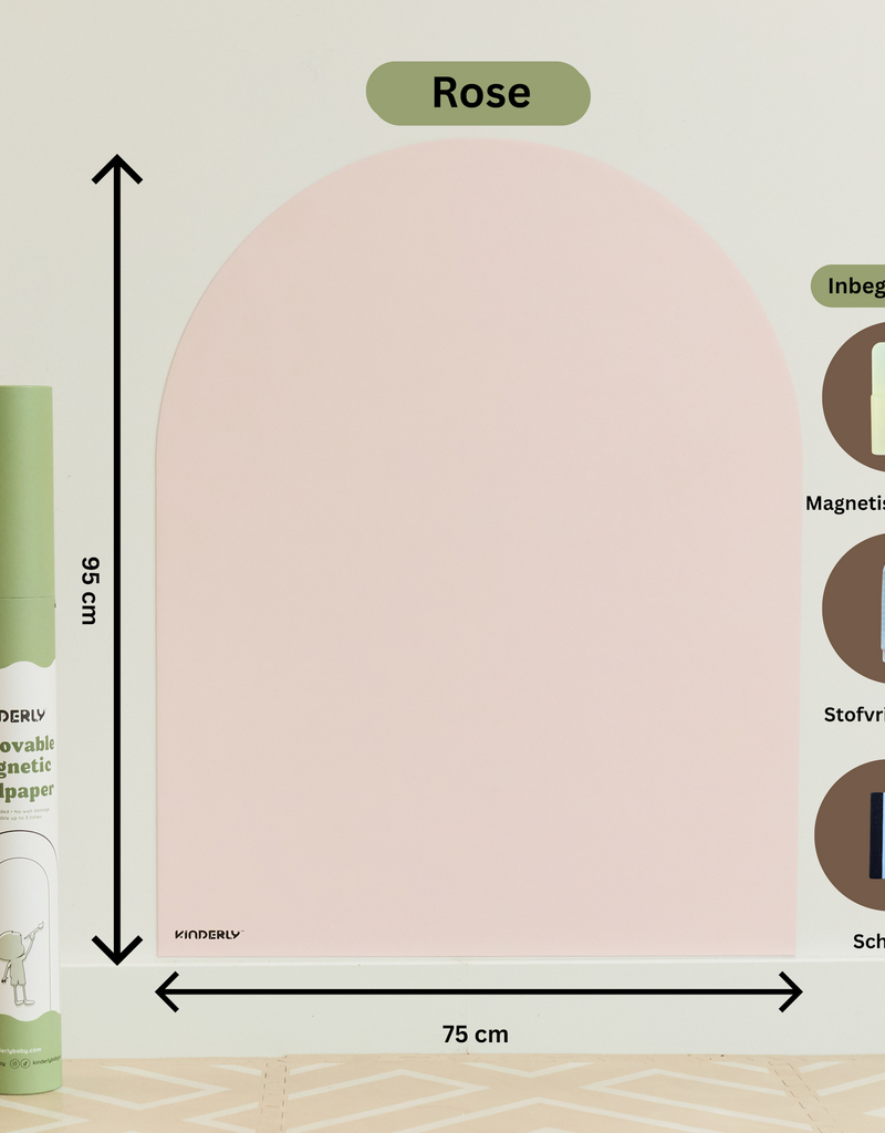 Kinderly Kinderly Verplaatsbare Magnetische Muursticker Rose