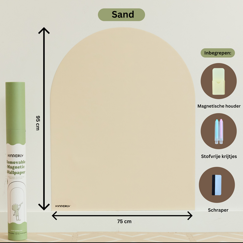 Kinderly Kinderly Verplaatsbare Magnetische Muursticker Sand