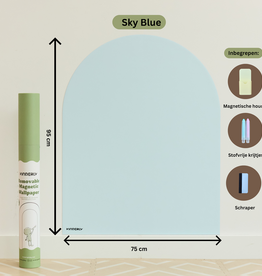 Kinderly Kinderly Verplaatsbare Magnetische Muursticker Sky Blue