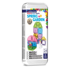 MagnaTiles Micro Mags Travel Set Spring Garden 24 Piece Set