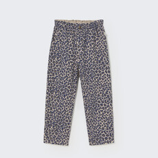 Cozmo Animal Print Twill Pants Stone-Animal Print Twill