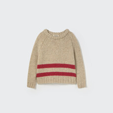 Cozmo Tweed Tricot Baby Sweater Stone Red-Tweed Tricot
