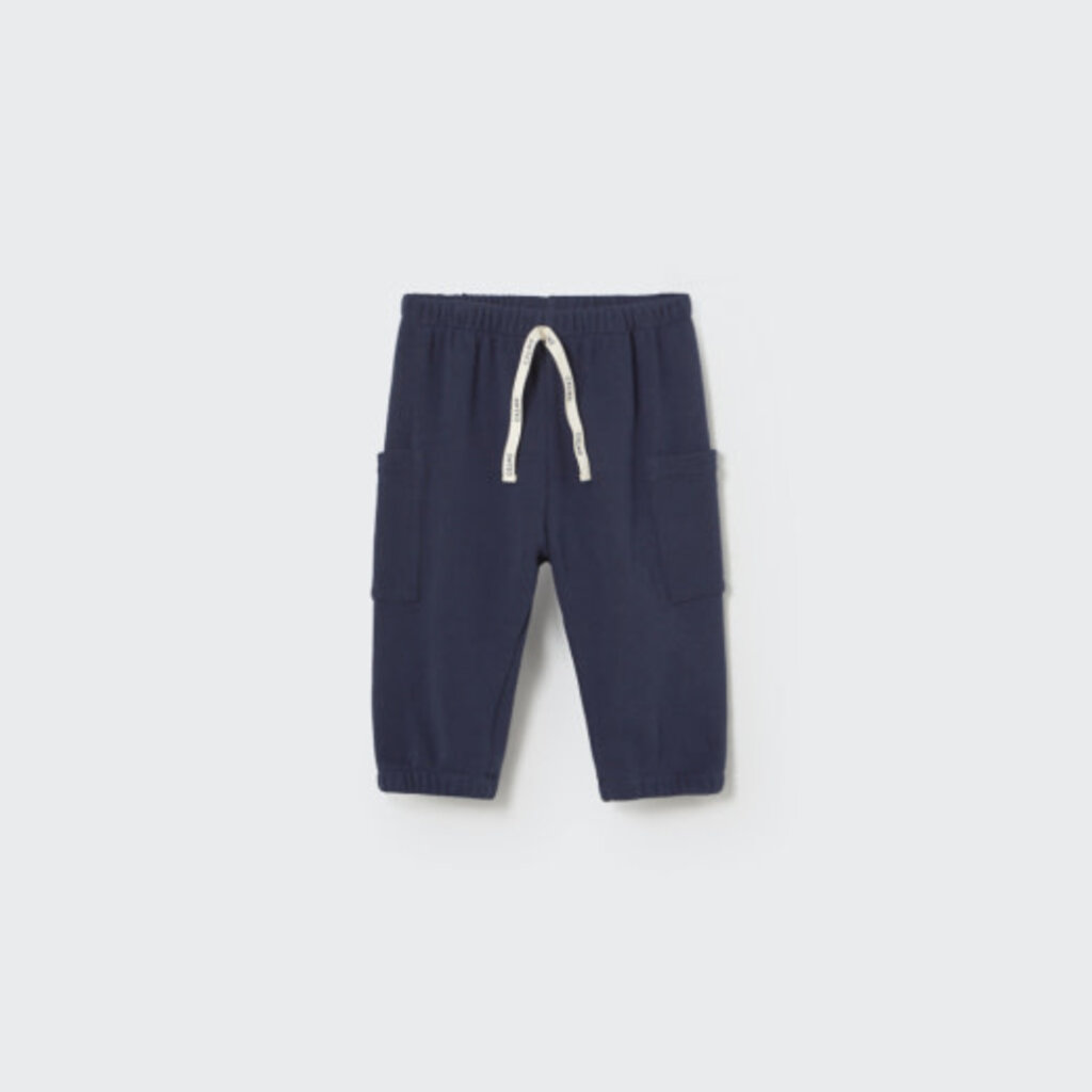 Cozmo Soft Brushed Knit Baby Pants Navy-Soft Brushed Knit