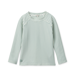 Liewood Noah Seersucker Longsleeve Swim Tee Peppermint / Sandy ss26