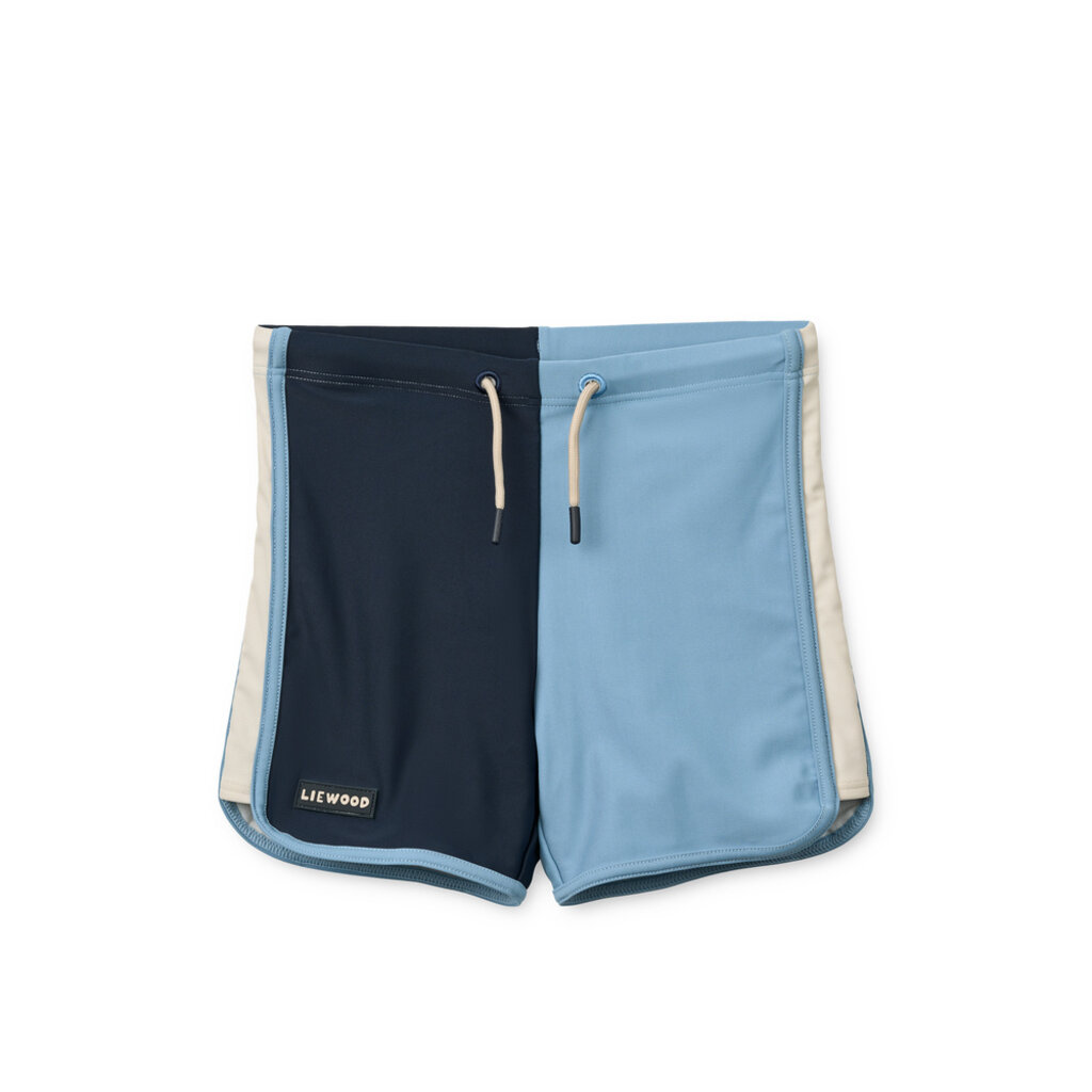 Liewood Finny Swim Pants Beach blue mix ss26