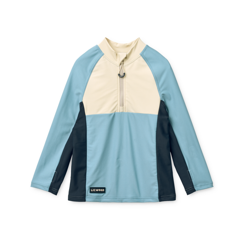 Liewood Oluf Swim Tee Beach blue mix ss26