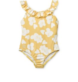 Liewood Kallie Printed Swimsuit Flower / Lemon yellow ss26