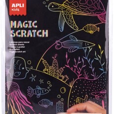 Apli Magische Krasblok (10 kaarten, 5 pennen)