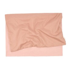 Nobodinoz Extra soft new born blanket Stories Limited edition Blush Lemon Grid