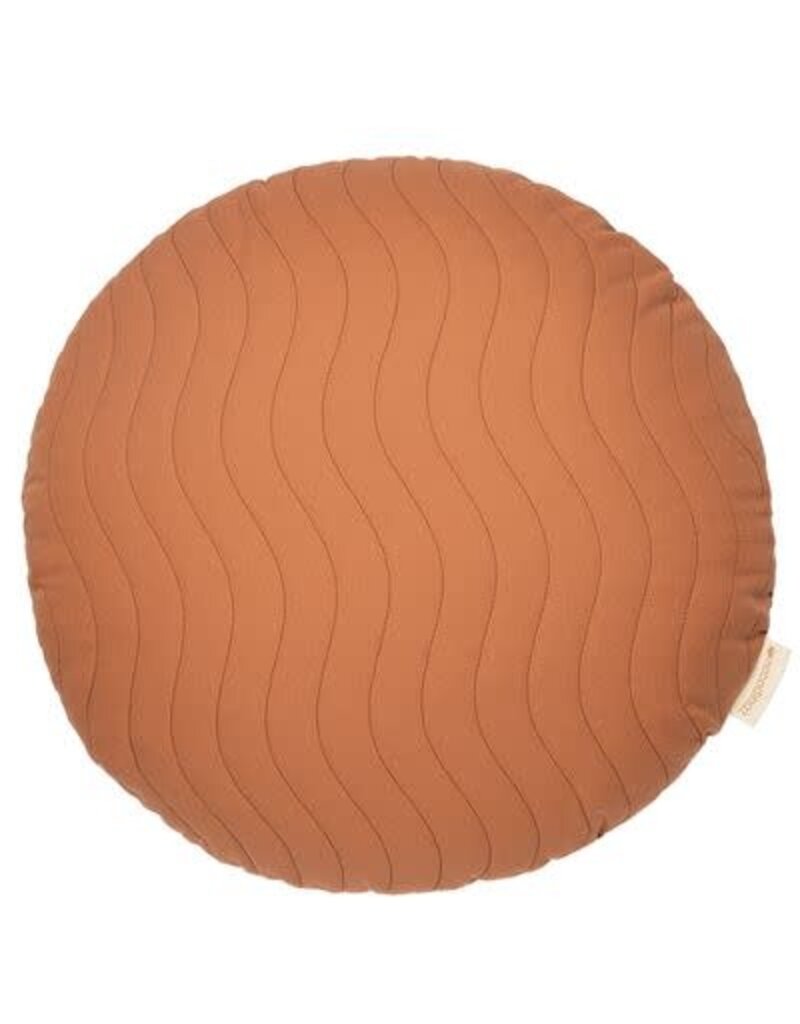 Nobodinoz Sitges Rond Kussen - Sienna Brown