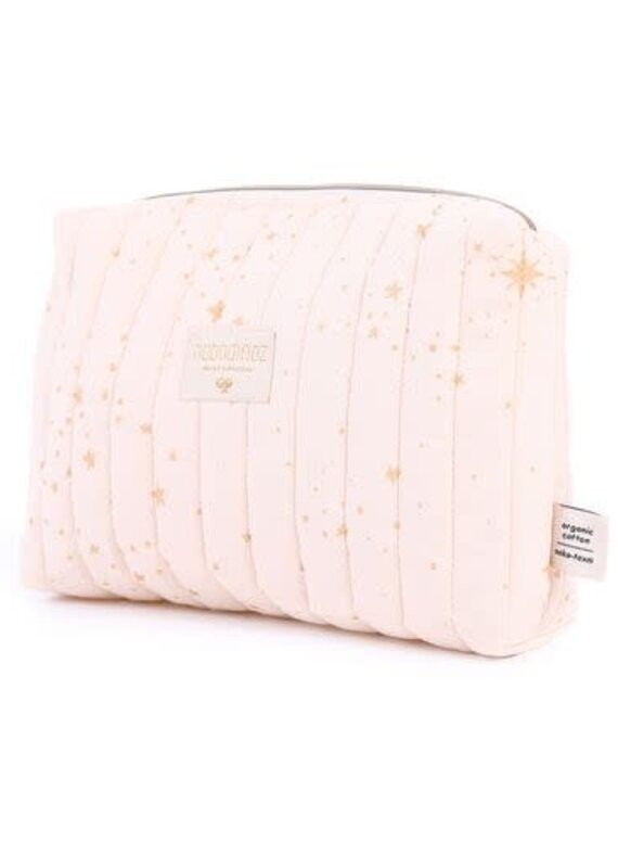Nobodinoz Travel vanity case 18X25 Gold Stella Dream Pink