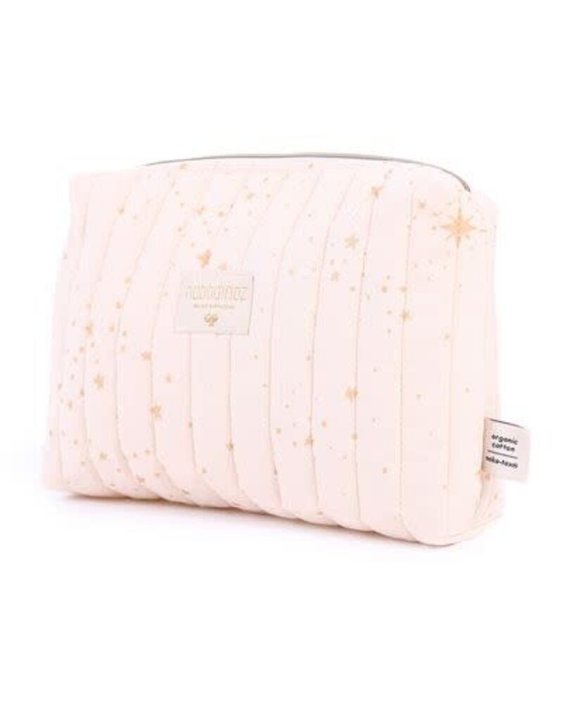 Nobodinoz Travel vanity case 18X25 Gold Stella Dream Pink