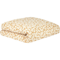 Nobodinoz Single duvet cover in washed double muslin Wabi-Sabi Golden Brown Sakura